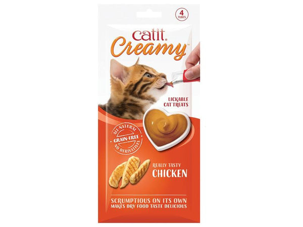 Catit Creamy Lickable Cat Treat - Chicken