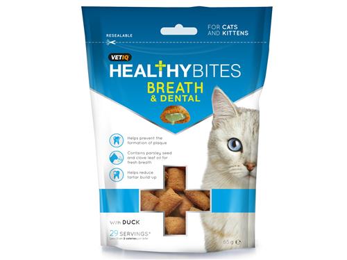 Vetiq Healthybites Breath & Dental Treats For Cats And Kittens