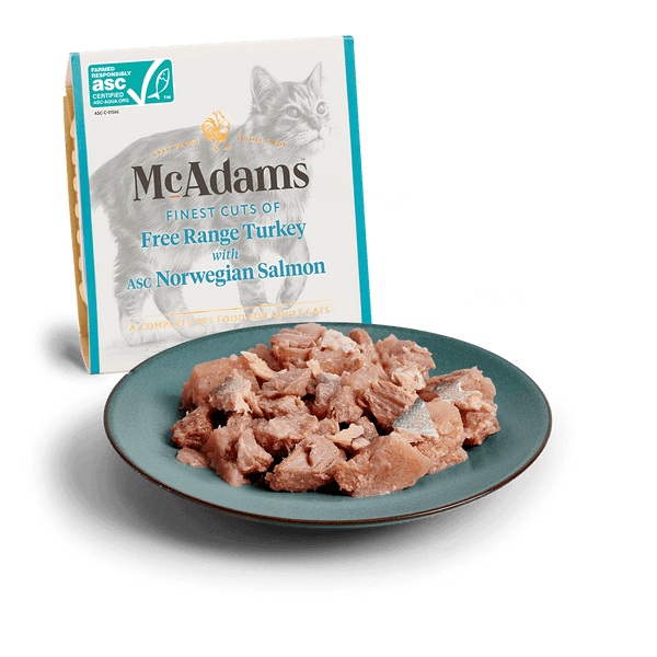 McAdams - Wet Food Free Range Turkey  with Norwegian Salmon  100g