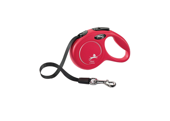 Flexi Classic XS Tape 3m retractable dog leash in red